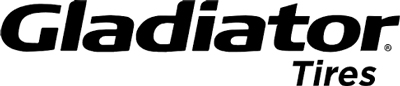 gladiator Gladiator Tires logo, representing a tire brand offered by Mo Tires Ltd, a tire shop in Lethbridge County.